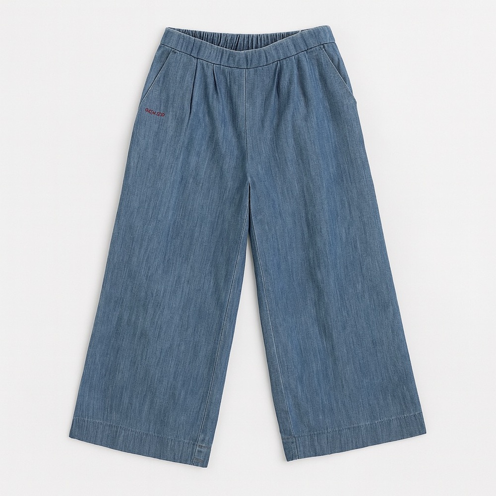 J Crew Tencel Denim Wide-Leg Pants